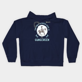 Unplugged Life Horseback Riding TShirt Kids Hoodie